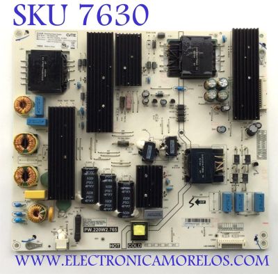 FUENTE PARA TV PHILIPS / NUMERO DE PARTE A16044592 / PW.220W2.765 / 0H00590 / MODELO 65PFL6601/F7